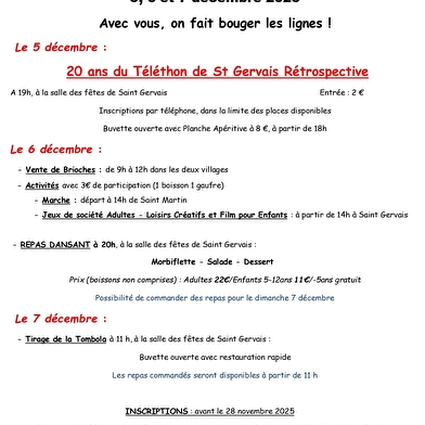 Événement en faveur du téléthon