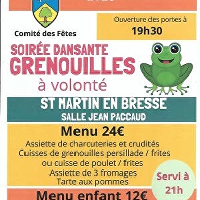 Soirée dansante grenouilles
